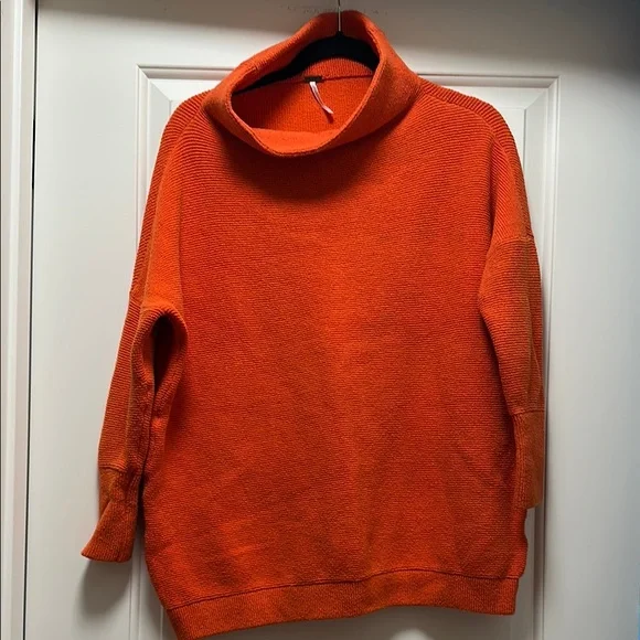 Free People Audacious Long Sleeve Ottoman Slouchy Ribbed Tunic Sweater Sz XS - Picture 4 of 6